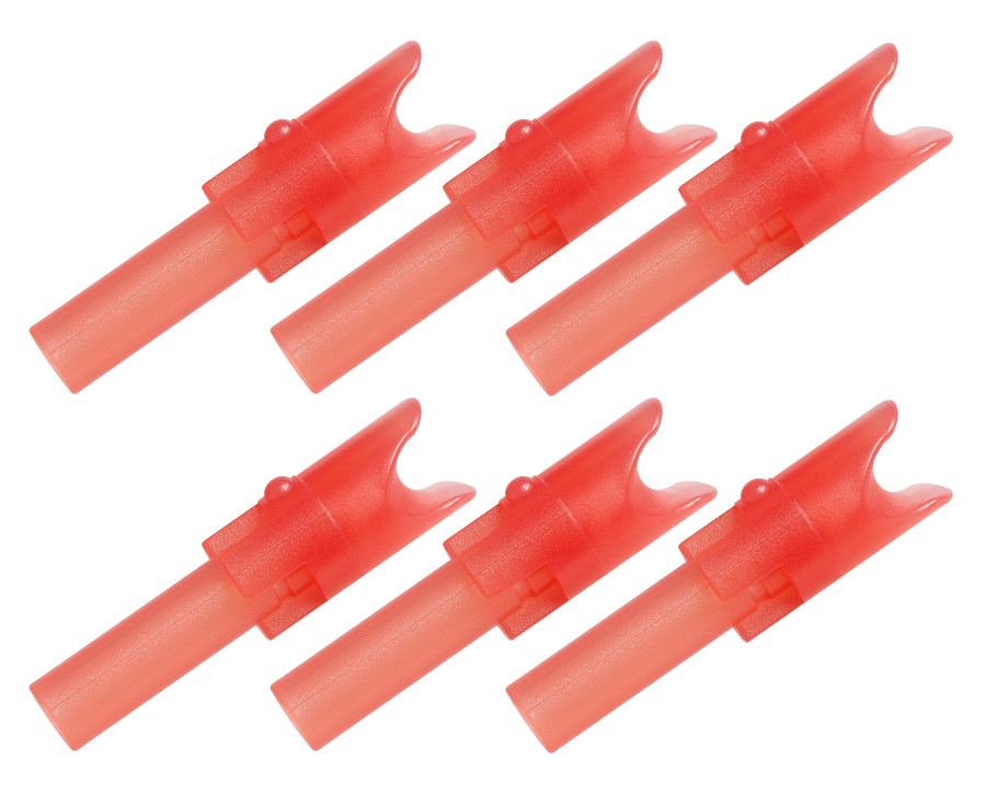 TenPoint Alpha-Nocks - Red Molded - 6 Pack