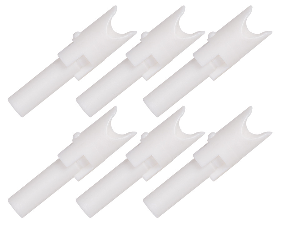 TenPoint Alpha-Nocks - White Molded - 6 Pack