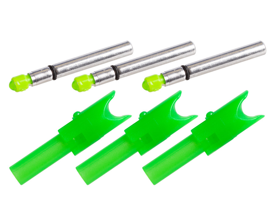 TenPoint Alpha-Brite Lighted Nock System - Green - 3 Pack