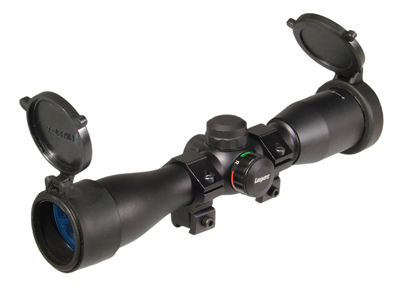 Leapers 5th Gen 4x32 Rifle Scope, Illuminated Mil-Dot Reticle, 1/4 MOA, 1" Tube, 11mm Dovetail Rings