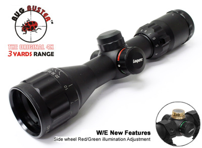 Leapers 5th Gen 3-9x32AO Bug Buster Compact Rifle Scope, Illuminated Mil-Dot Reticle, 1/4 MOA, 1" Tube