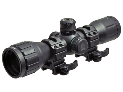 UTG 6th Gen 6x32 AO Bug Buster Rifle Scope, Illuminated Mil-Dot Reticle, 1/4 MOA, 1" Tube, Quick-Detach Weaver Rings 