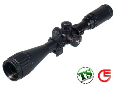 UTG 5th Gen 4-16x40 AO Rifle Scope, Illuminated Mil-Dot Reticle, 1/4 MOA, 1" Tube, Weaver Rings