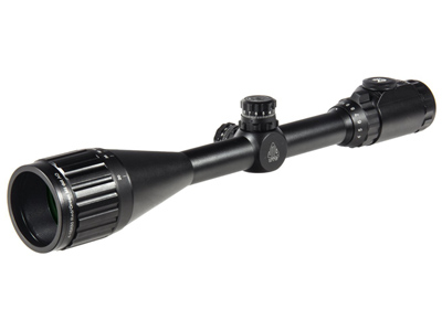 Leapers UTG 4-16x50 AO True Hunter Rifle Scope, EZ-TAP, Illuminated Mil-Dot Reticle, 1/4 MOA, 1 Tube, See-Thru Weaver Rings