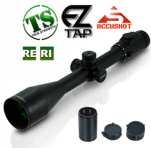 Leapers Accushot 4-16x56AO Rifle Scope, Illuminated Mil-Dot Reticle, 1/8 MOA, 30mm Tube