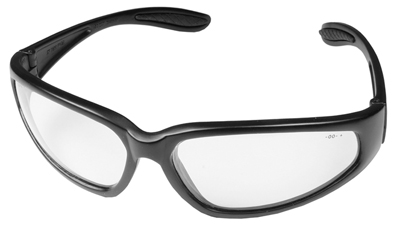 Smith & Wesson 38 Special Safety Glasses, Black Frame, Clear Lens