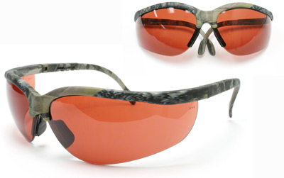 Remington Safety Glasses, Mossy Oak New Breakup Camo Frame, Copper Lenses, Adjustable