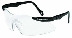 Smith & Wesson Magnum 3G Safety Glasses, Clear Lenses, Black Frame