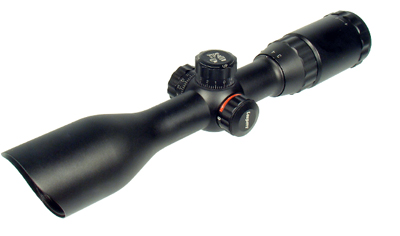 Leapers 5th Gen 3-12x40 Rifle Scope, Illuminated Mil-Dot Reticle, 1/4 MOA, 1" Tube