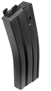 WE MIL4/PDW 30rd Black Gas Magazine, Fixed/Close-Bolt System 