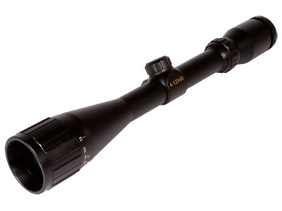 Tech Force 4-12x40 AO Rifle Scope, Duplex Reticle, 1/4 MOA, 1" Tube