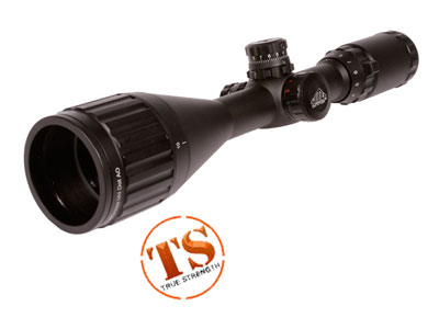 UTG 3-9x50 AO Rifle Scope, Illuminated Mil-Dot Reticle, 1/4 MOA, 1" Tube, Weaver/Picatinny Rings