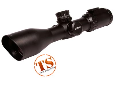 Refurbished UTG 3-12x44 AO Rifle Scope, EZ-TAP, Ill. Mil-Dot Reticle, 1/4 MOA, 30mm Tube, Weaver Rings