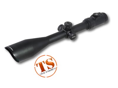 UTG 8-32x56 AO Accushot Rifle Scope, EZ-TAP, Ill. Mil-Dot Reticle, 1/8 MOA, 30mm Tube, Max Strength Twist Lock Weaver Rings