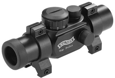 Walther Top Point Sight 1, TPS, 11 Brightness Levels, Weaver Rings