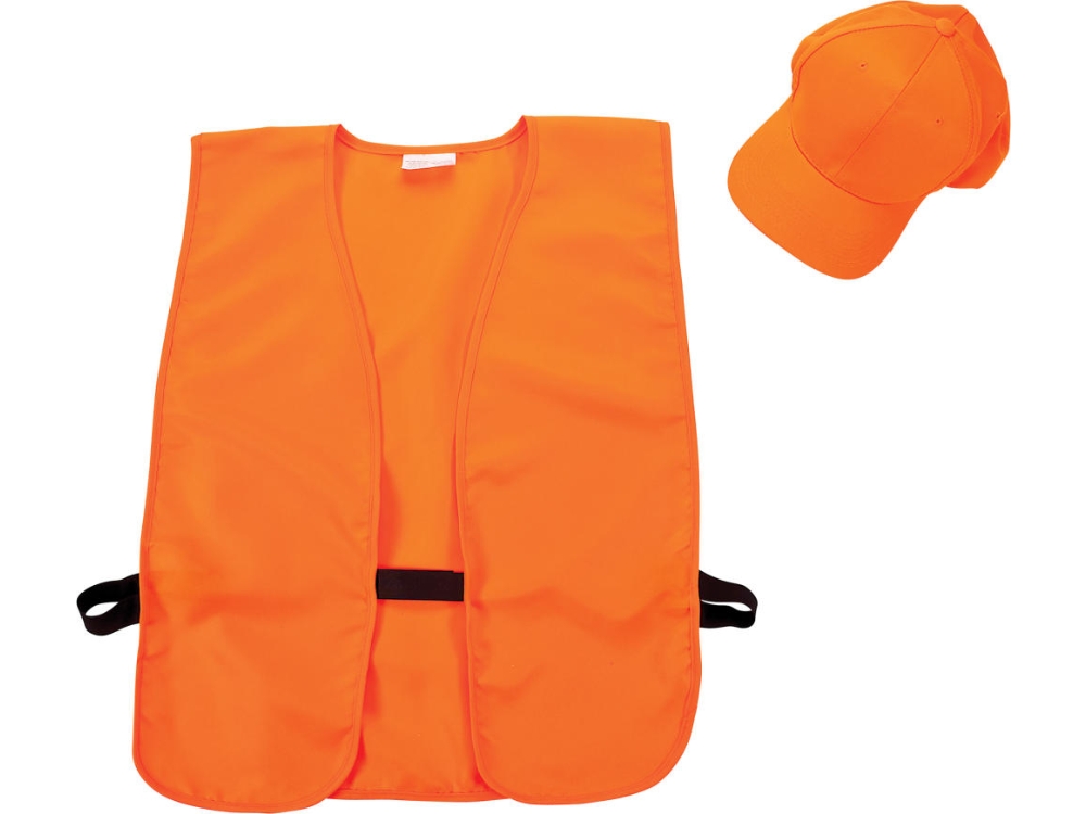 Allen Blaze Orange Hat & Vest Safety Bundle