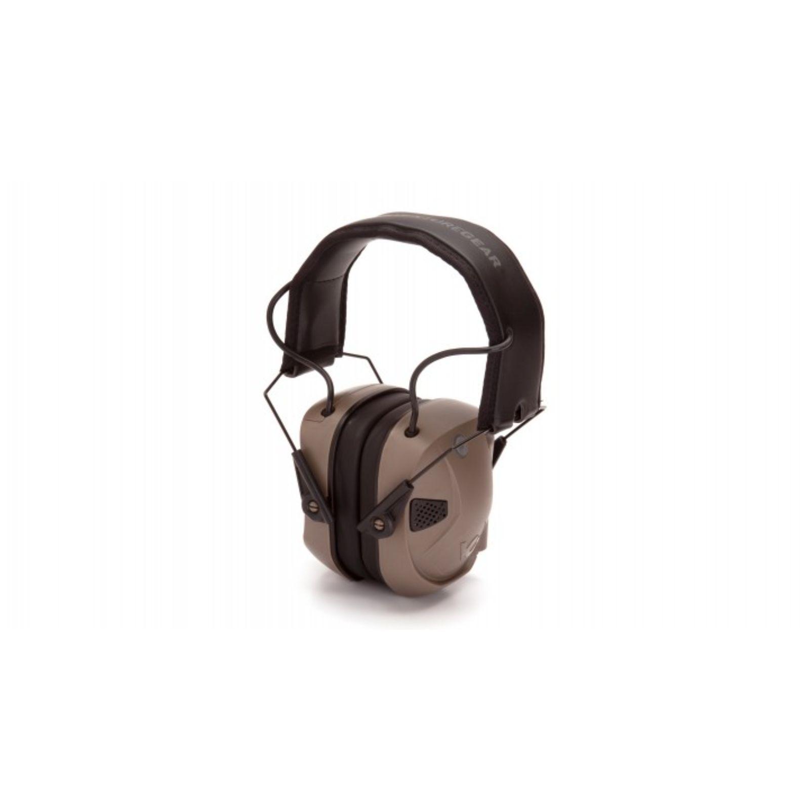 Pyramex Electronic Earmuff With Blueooth Amp BT 26 Db Tan