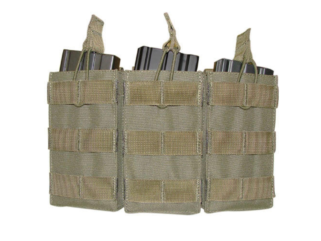 Condor Triple M4/M16 Open Top Mag Pouch, OD Green