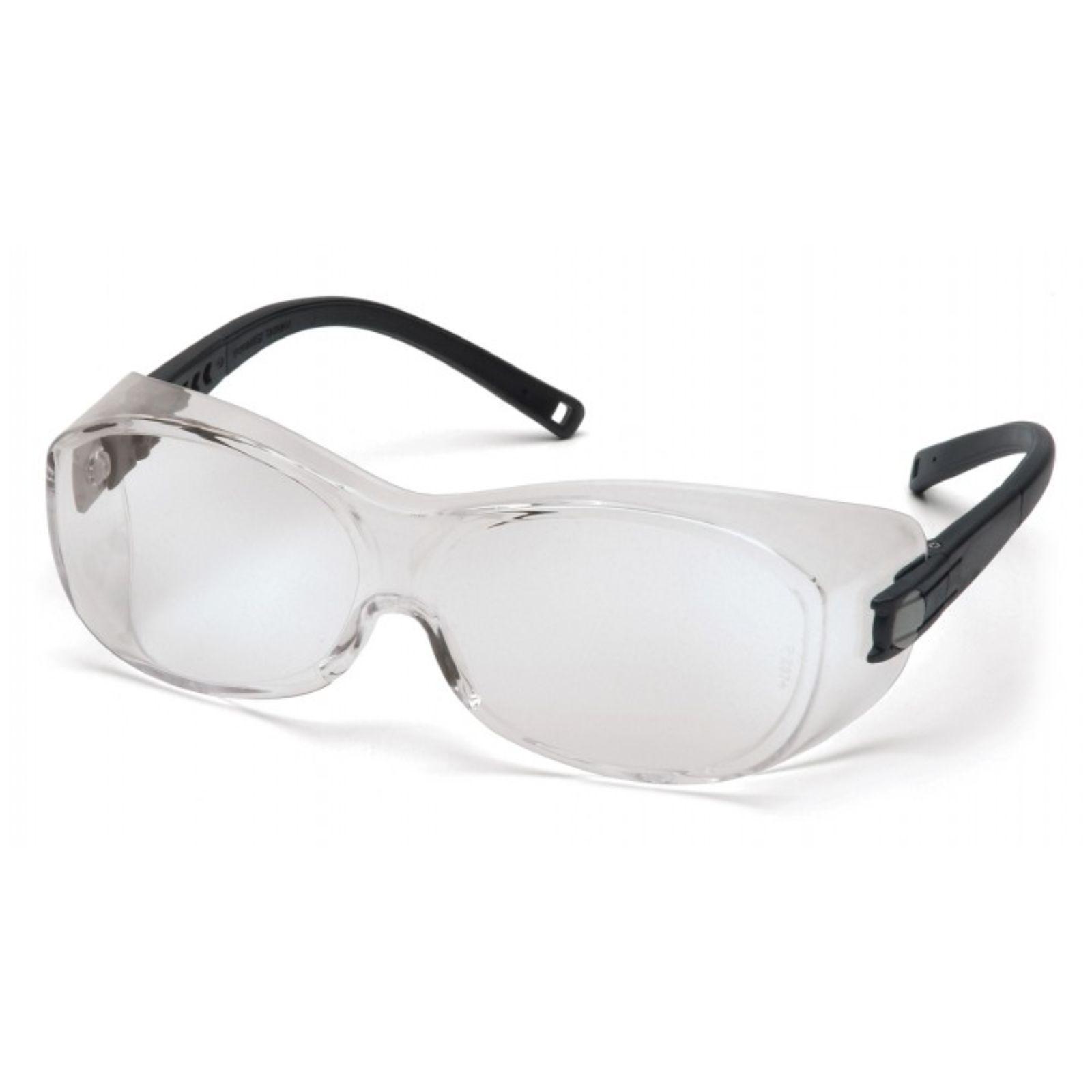Pyramex OTS Safety Glasses Black Frame Clear Lens