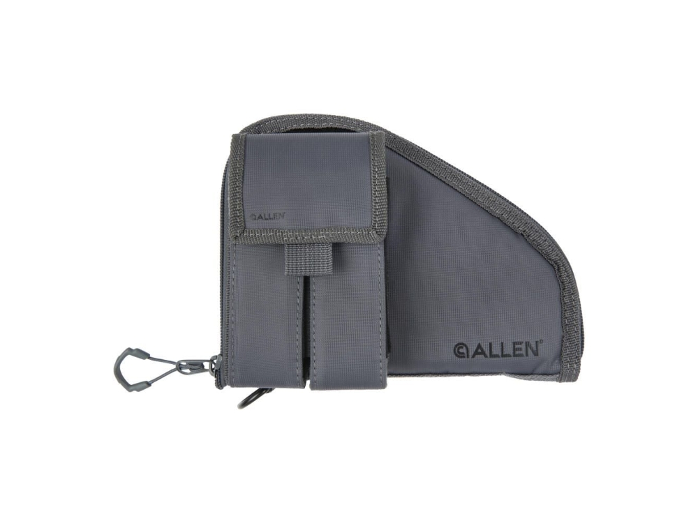 Allen Pistol Case with Mag Pouch, Compact Handguns, Charcoal