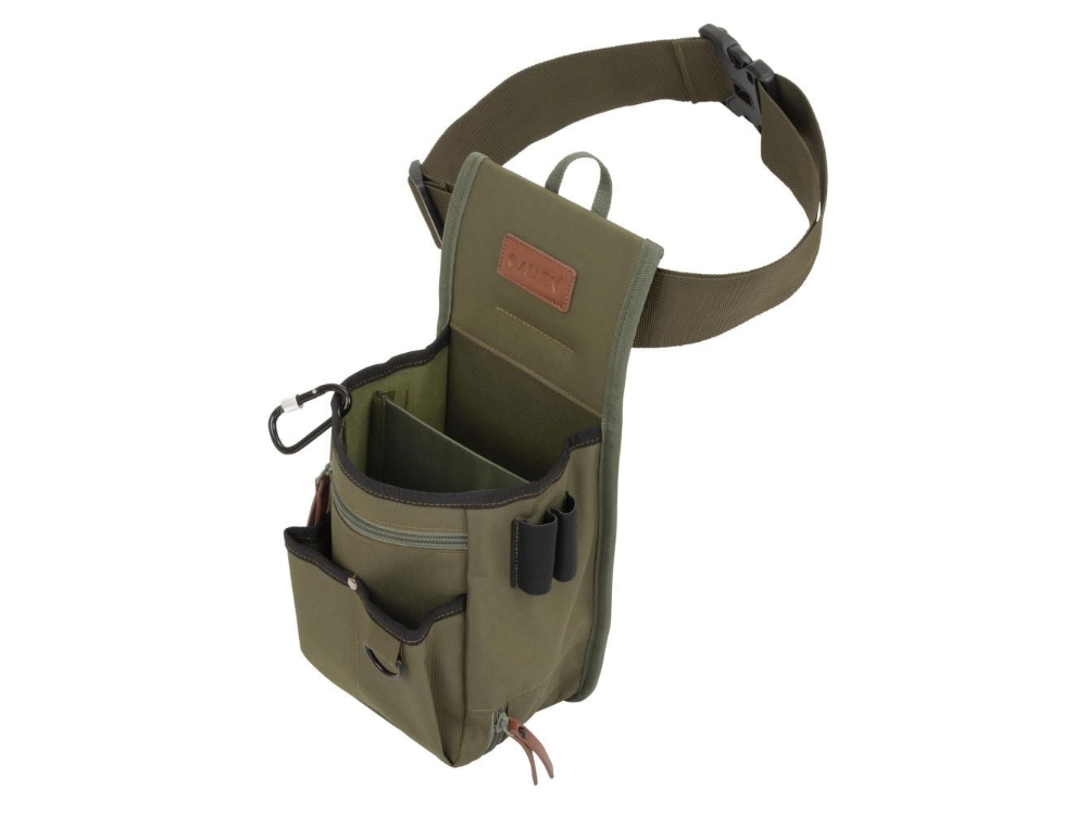 Allen Triumph Double Compartment Shell Bag & Belt, Olive