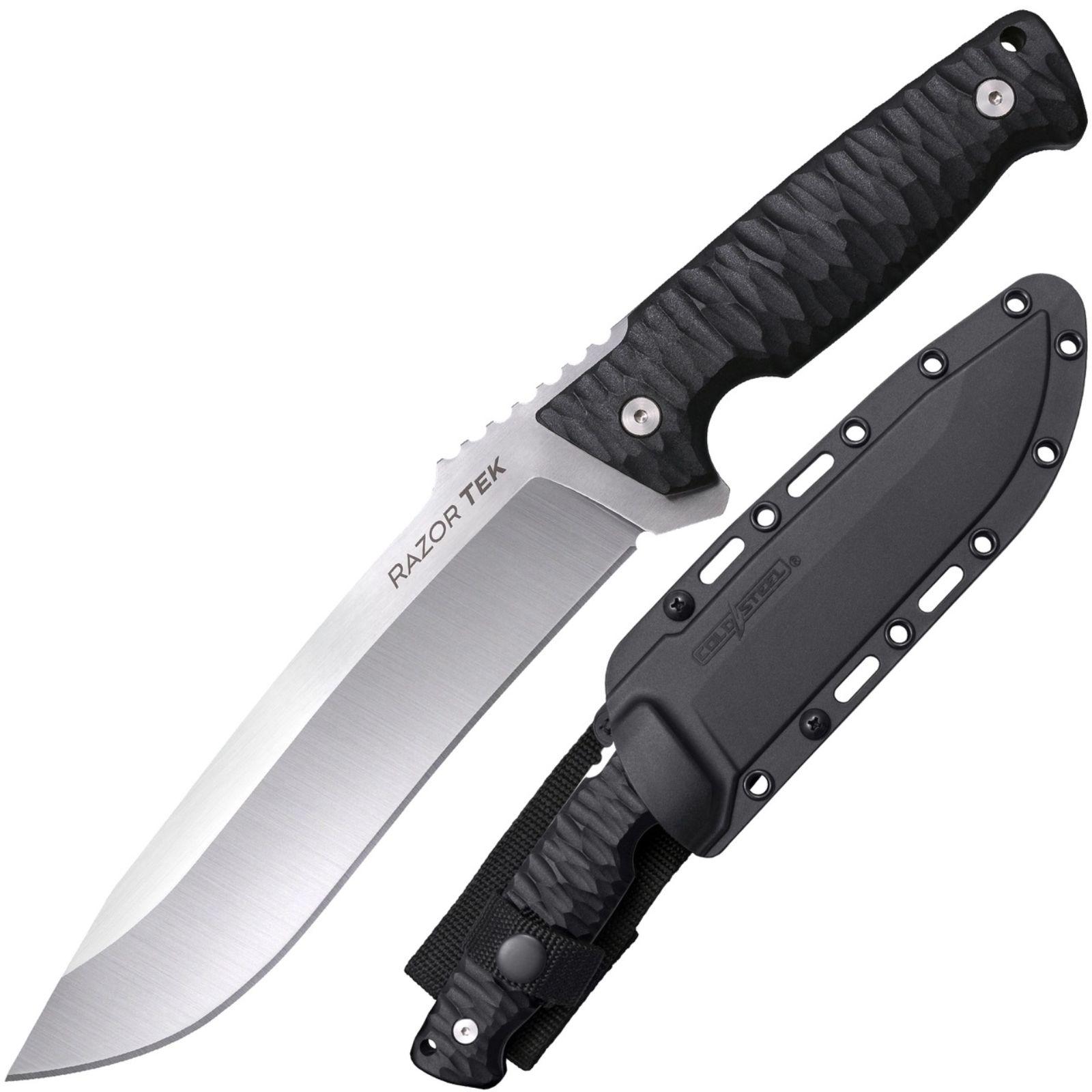 Cold Steel 6.5in Razor Tek 4116SS Steel Satin Finish Blk GFN