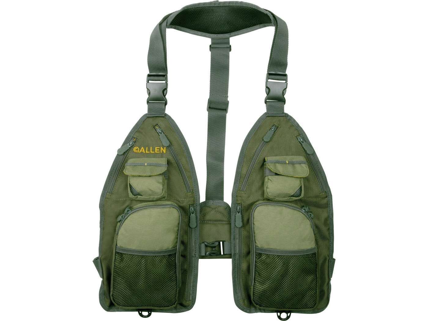 Allen Ultra-Light Gallatin Strap Fly Fishing Vest, Green