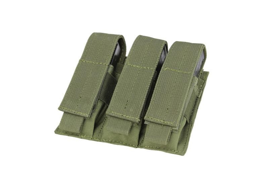 Condor Triple Pistol Mag Pouch, OD Green