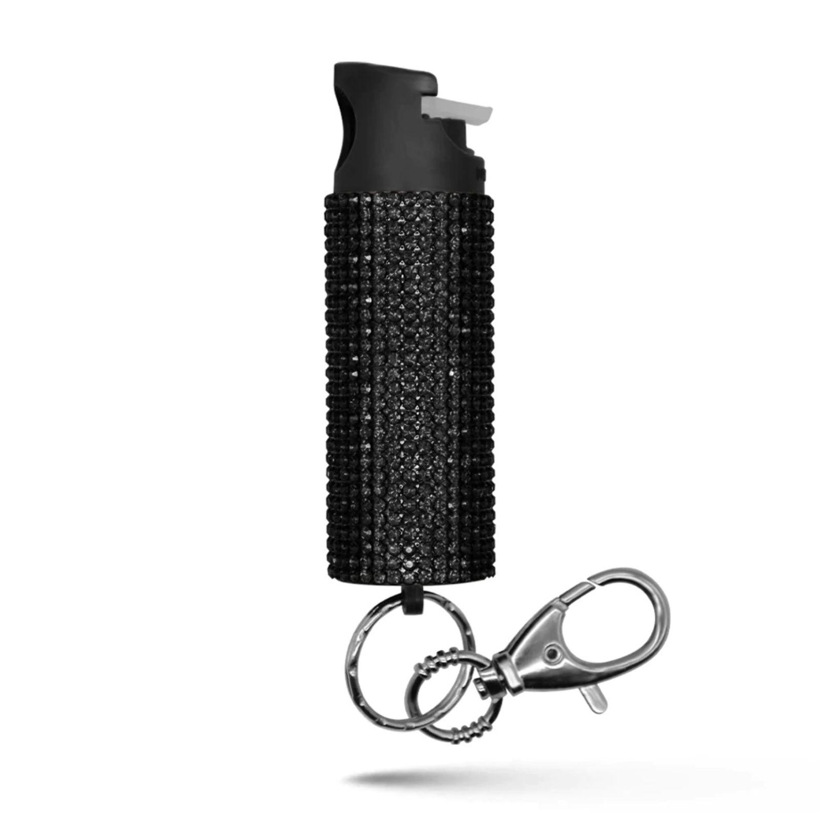 Guard Dog  Bling It On Keychain Pepper Spray Black