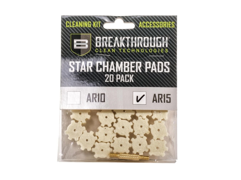 Breakthrough AR-15 Chamber Star Pads, 20 Count