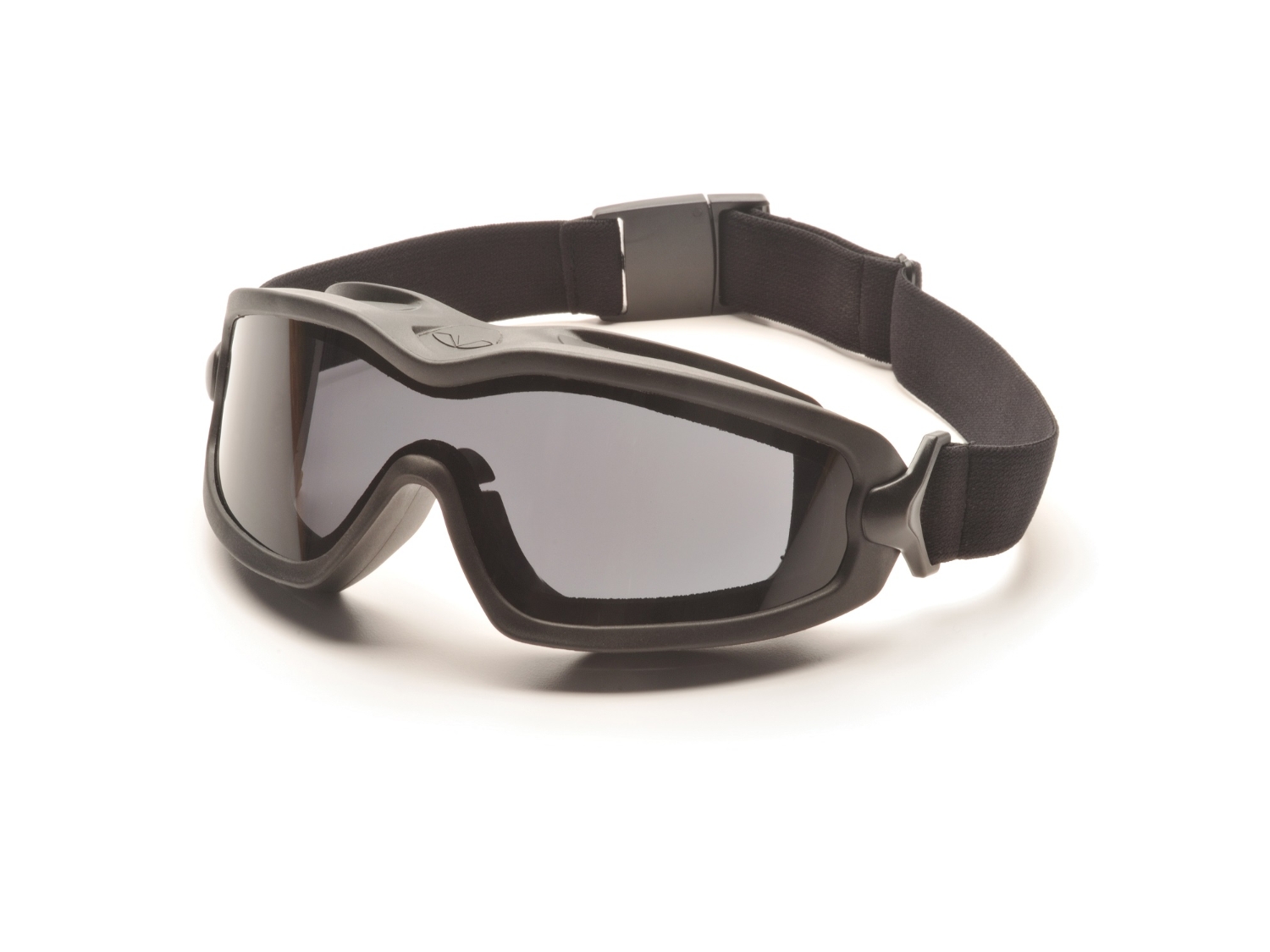 Pyramex V2G-Plus Goggles Black Strap Gray Dual AF Lens
