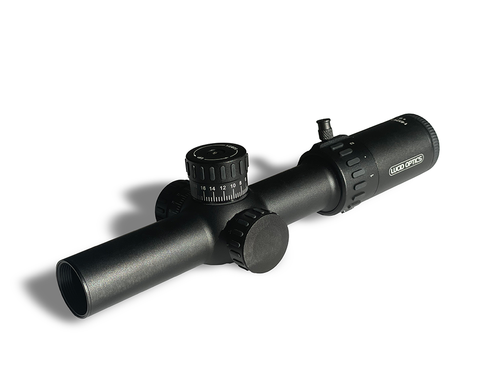 Lucid Optics L7  1-6 X 24 Rifle Scope, Black