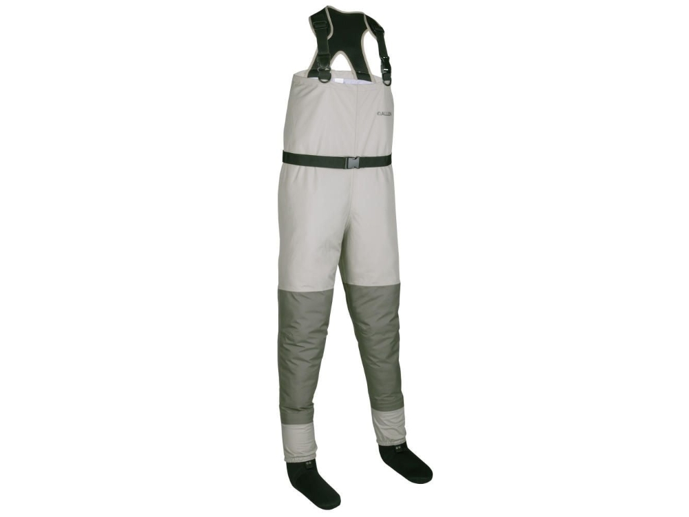 Allen Platte Pro Breathable Stockingfoot Fishing Wader, Grey, 14, US, XXL