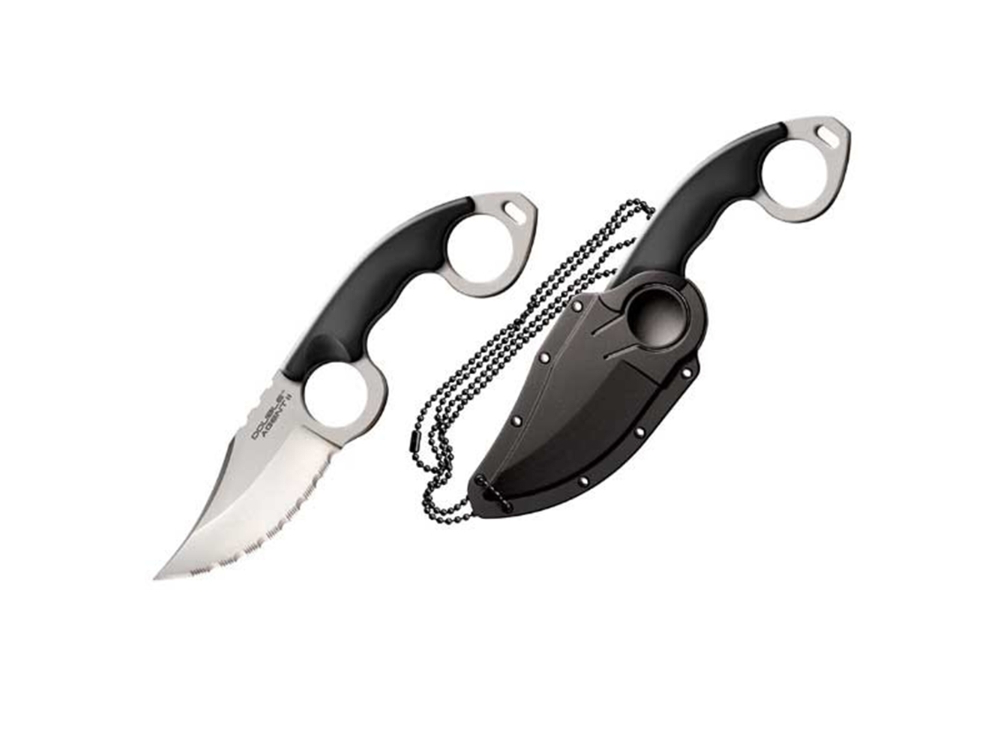 Cold Steel Double Agent II Fixed Blade 3 In Serrated Polymer