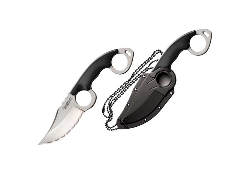 Cold Steel Double Agent II Fixed Blade 3 in Serrated Polymer