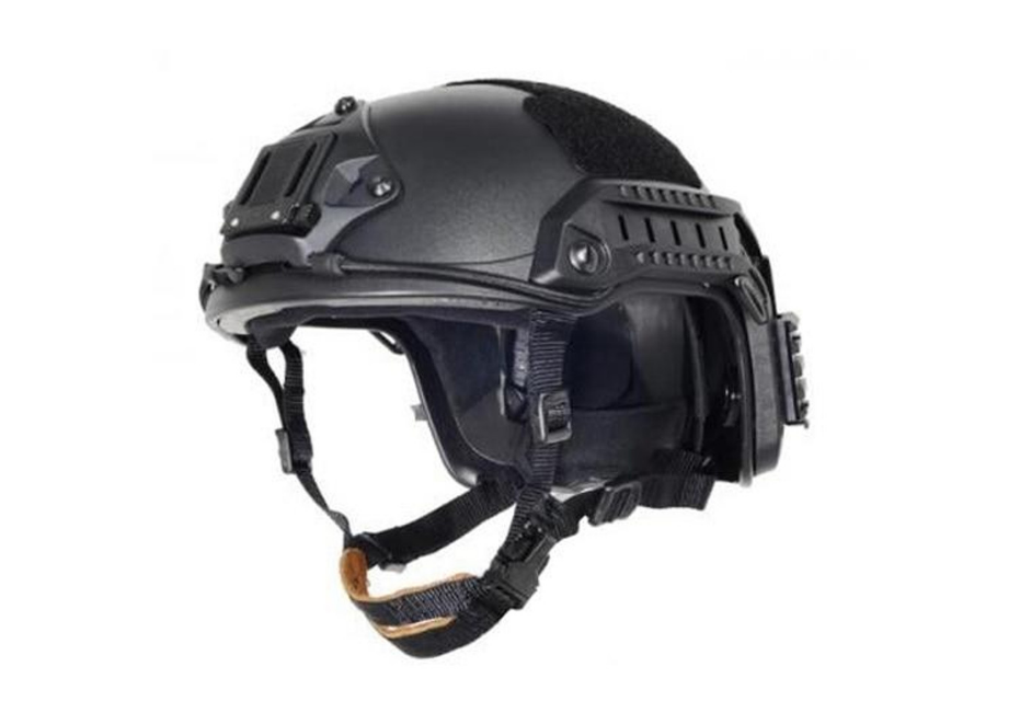 Lancer Tactical Military Style Helmet w/ NVG Mount, Black