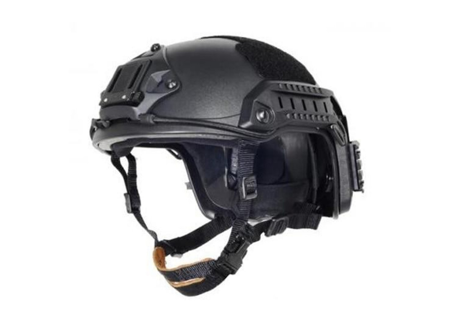 Lancer Tactical Military Style Helmet W/ NVG Mount, Black