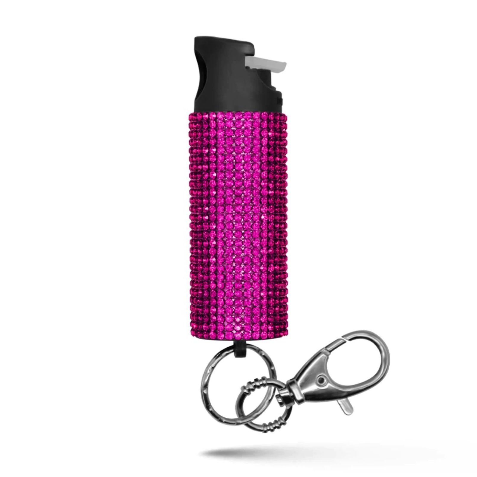 Guard Dog  Bling It On Keychain Pepper Spray Pink