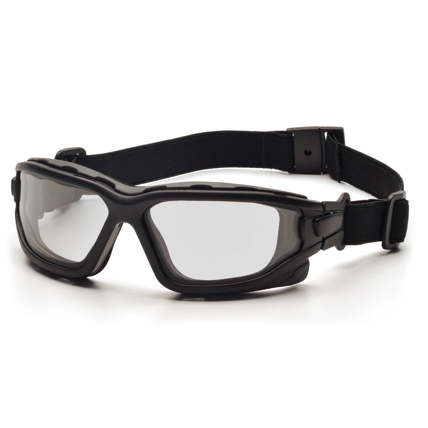 Pyramex  I-Force Slim Blk Frame Clear AF Len Sealed Eyewear