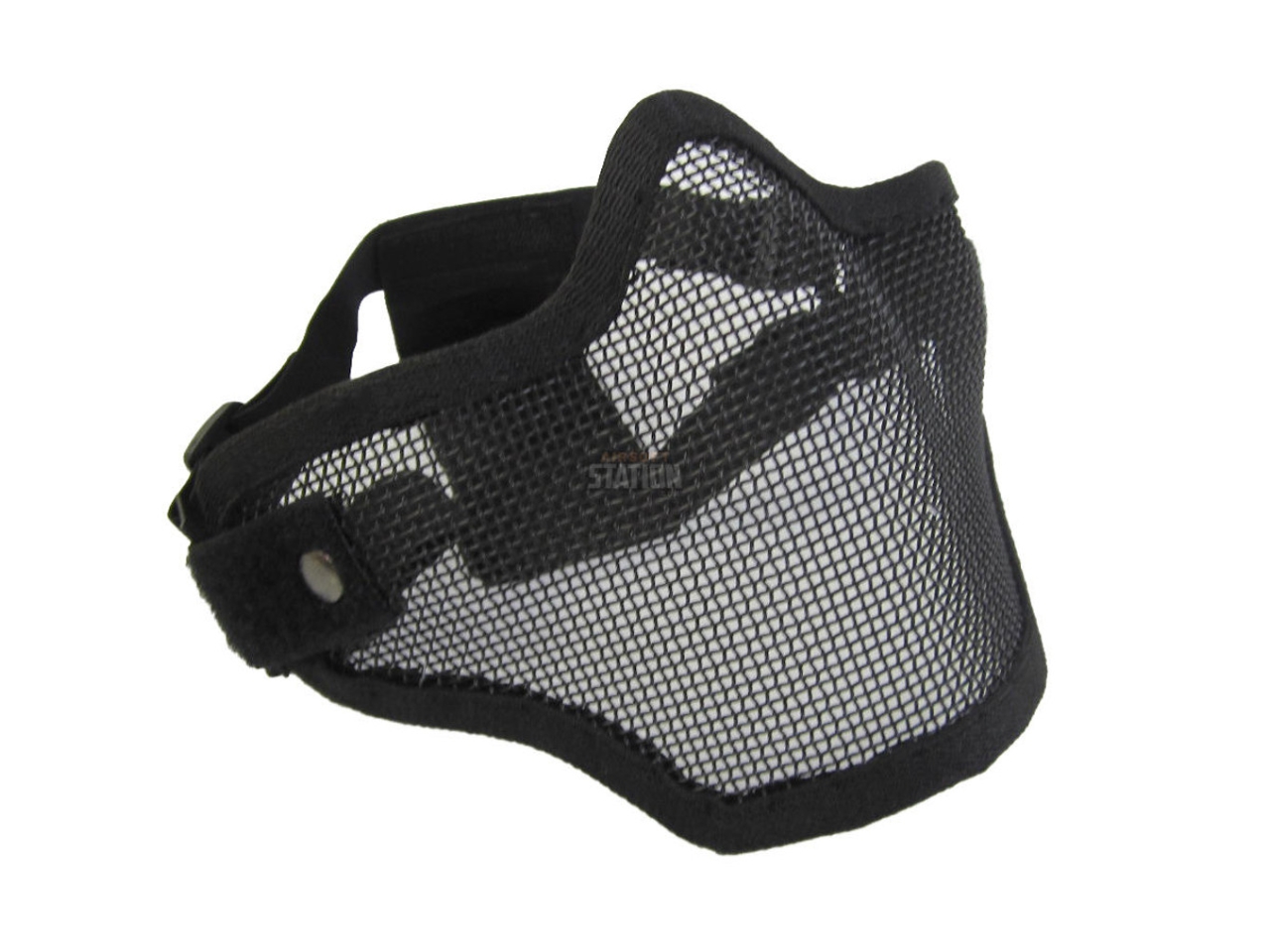 UK Arms 2G Steel Mesh Half Face Mask, Black