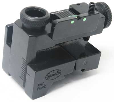 Mendoza Micrometer Open Sight, Fiber Optic