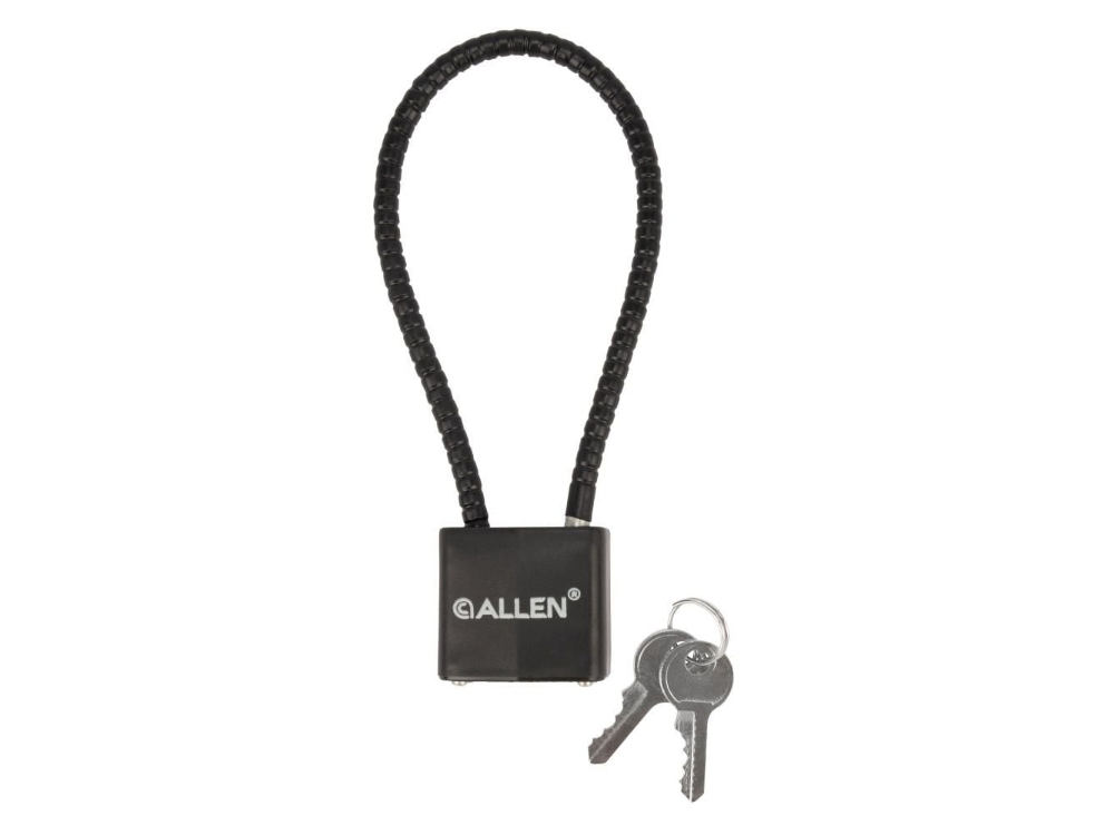Allen Cable Lock, 9" Long, Black