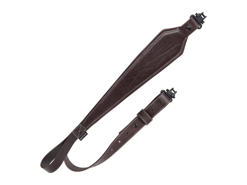 Allen Heritage Plain Dark Leather Rifle Sling, Mahogany