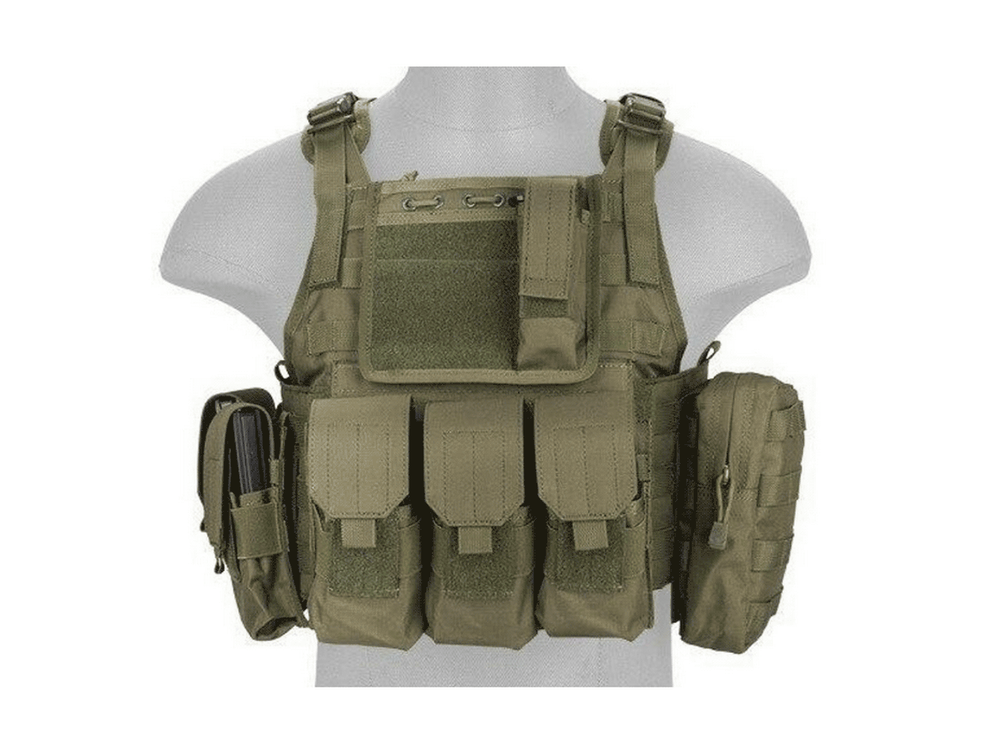 Lancer Tactical Tactical Plate Carrier, Olive Drab