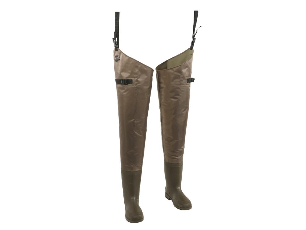 Allen Black River Hip Fishing Waders, Brown, 13