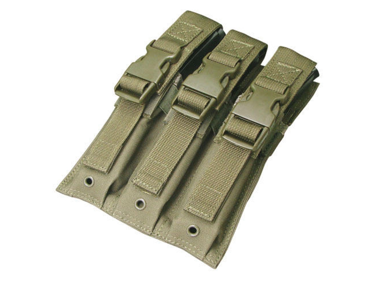 Condor MOLLE Triple MP5 Magazine Pouch, OD Green