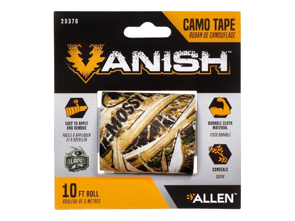 Allen Vanish Camo Cloth Tape, 10' Roll, Mossy Oak Shadow Grass Blades