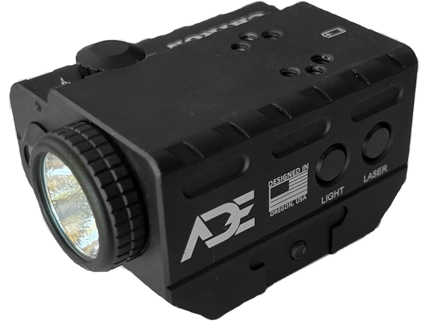 ADE CHIRON Mini Flashlight+Green Laser Sight Combo
