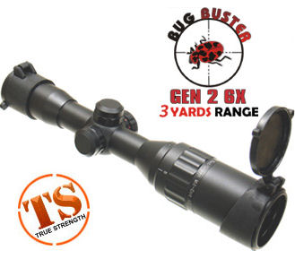 UTG 5th Gen 6x32AO Bug Buster Rifle Scope, Gen 2, Illuminated Mil-Dot Reticle, 1/4 MOA, 1" Tube