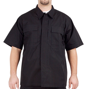 5.11 Tactical TDU Short Sleeve Shirt, Ripstop, Black, 2XL